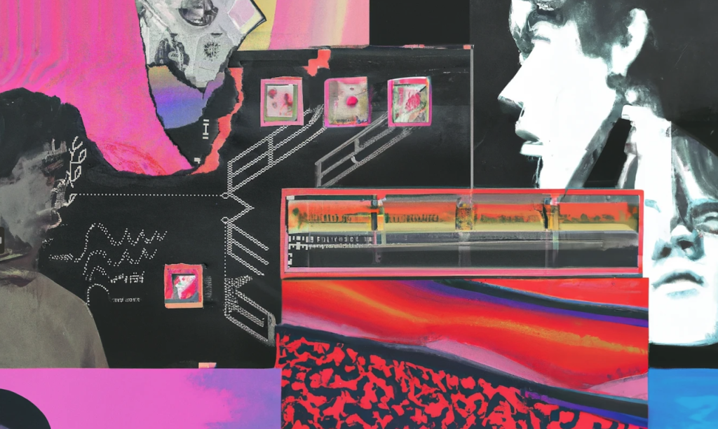 Album artwork for EP "I" by GLOWSTONE outpainted by DALL-E